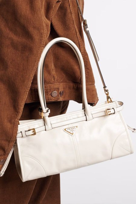 شنطة - PRADA Bonni / تركي المنشآ - ابيض